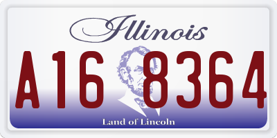IL license plate A168364