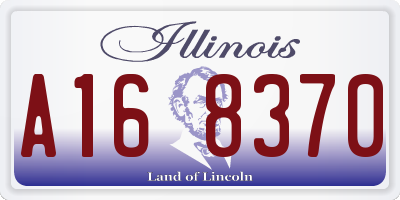 IL license plate A168370