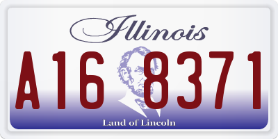 IL license plate A168371
