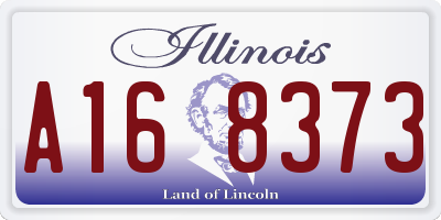 IL license plate A168373
