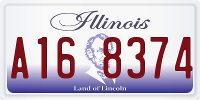 IL license plate A168374