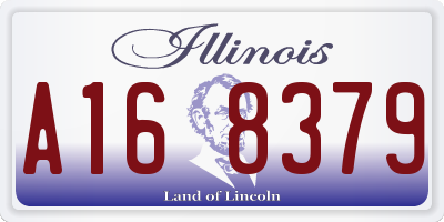IL license plate A168379