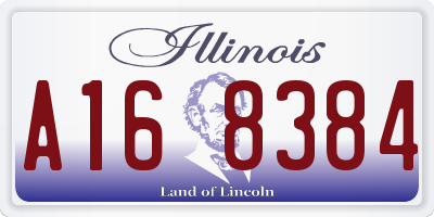 IL license plate A168384