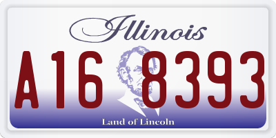 IL license plate A168393