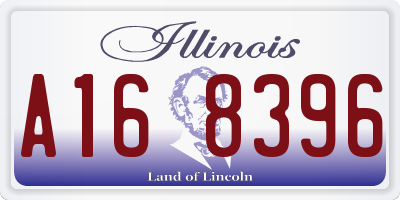 IL license plate A168396