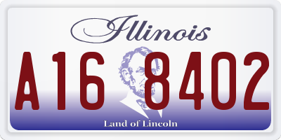 IL license plate A168402