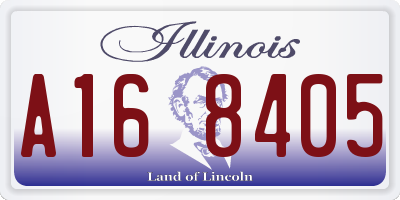 IL license plate A168405