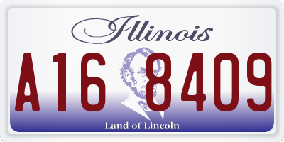 IL license plate A168409