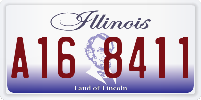IL license plate A168411
