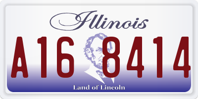 IL license plate A168414