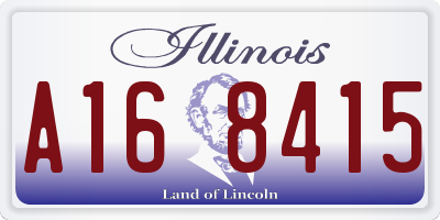 IL license plate A168415