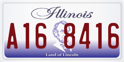 IL license plate A168416