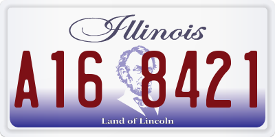 IL license plate A168421