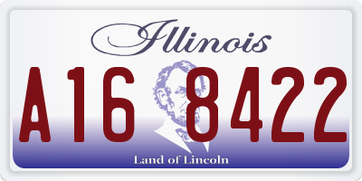 IL license plate A168422
