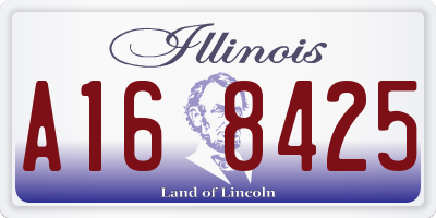 IL license plate A168425