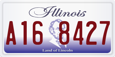 IL license plate A168427
