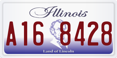 IL license plate A168428