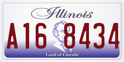 IL license plate A168434