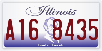 IL license plate A168435