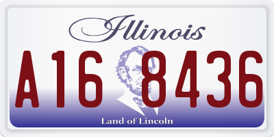 IL license plate A168436