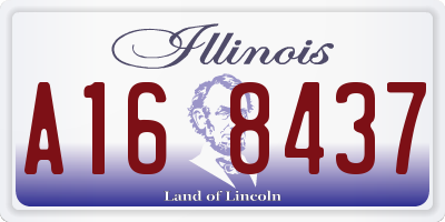 IL license plate A168437