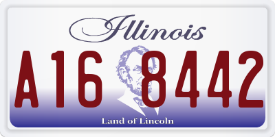 IL license plate A168442