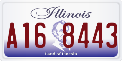 IL license plate A168443