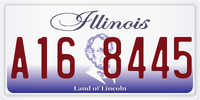 IL license plate A168445