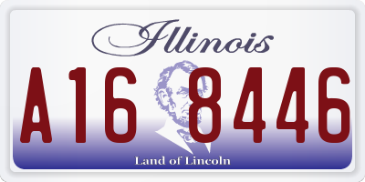 IL license plate A168446