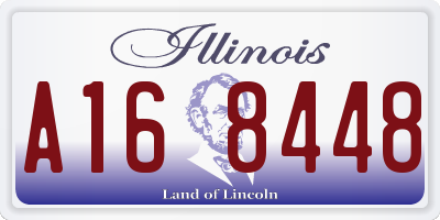 IL license plate A168448