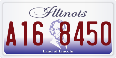 IL license plate A168450