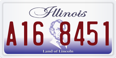 IL license plate A168451