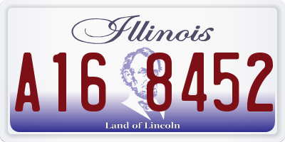 IL license plate A168452