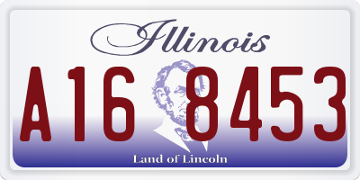 IL license plate A168453