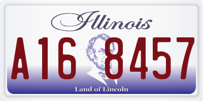 IL license plate A168457