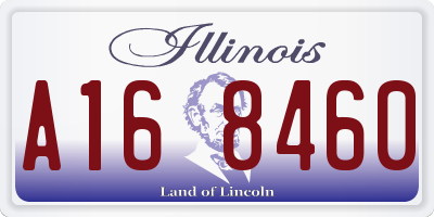 IL license plate A168460