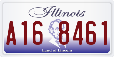 IL license plate A168461