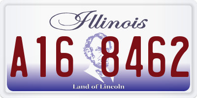 IL license plate A168462