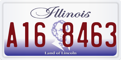 IL license plate A168463