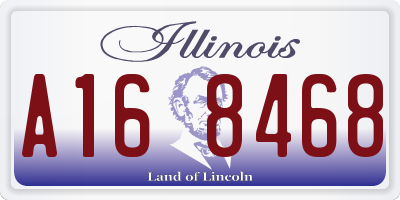 IL license plate A168468