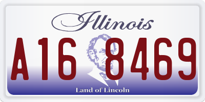 IL license plate A168469