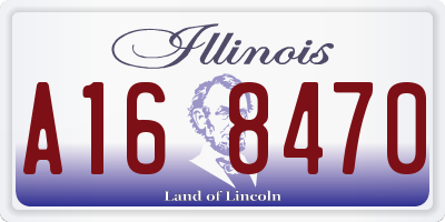 IL license plate A168470