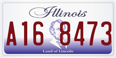 IL license plate A168473