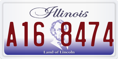 IL license plate A168474