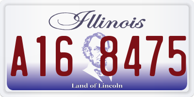 IL license plate A168475