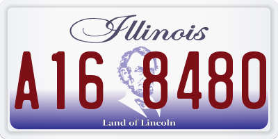 IL license plate A168480