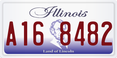 IL license plate A168482