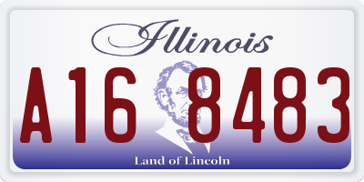 IL license plate A168483