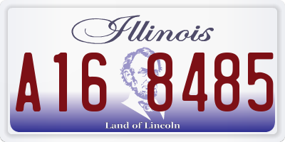 IL license plate A168485