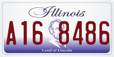 IL license plate A168486